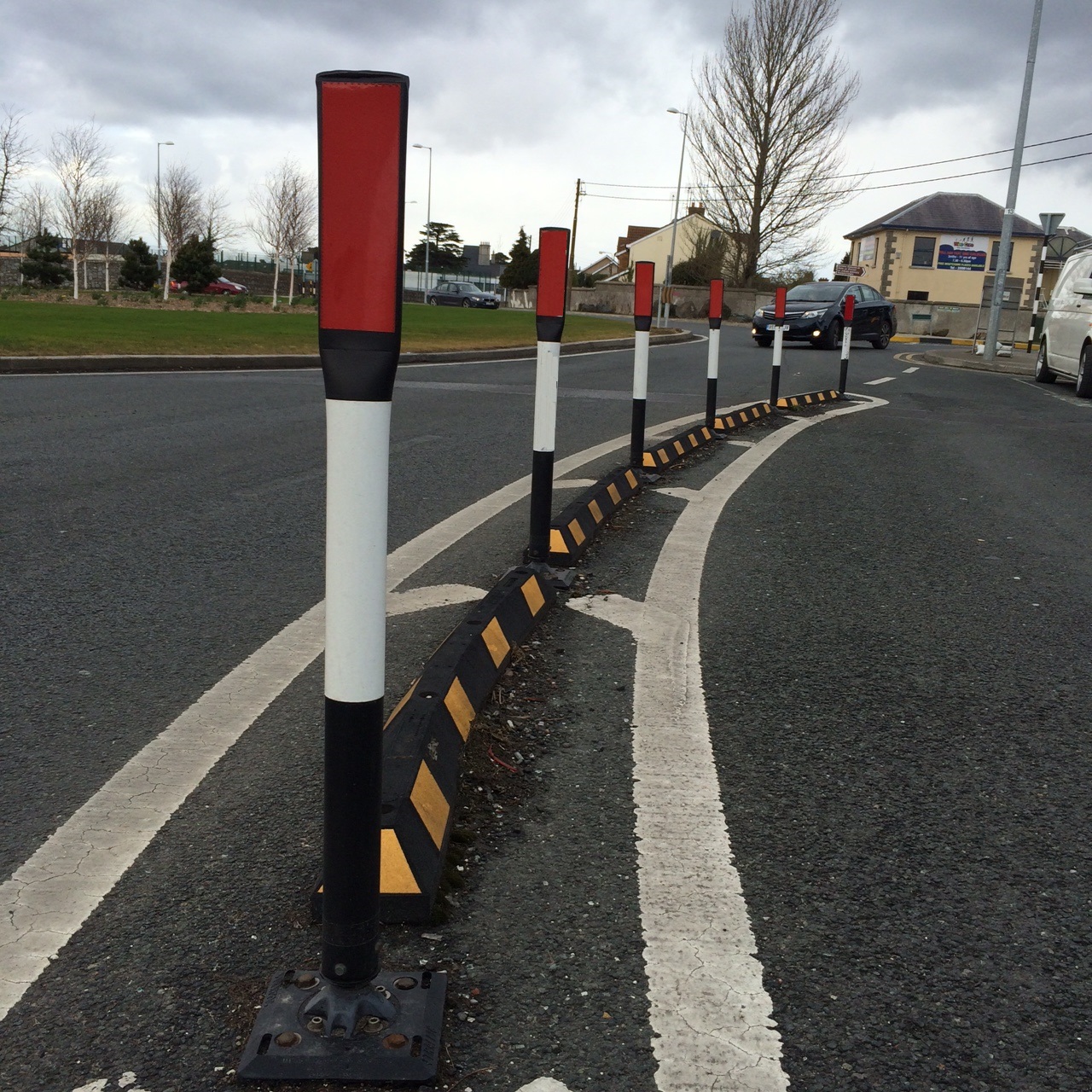 Flat Top Tubular Hazard Markers PWS Signs